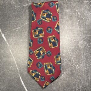 Mens Tie | Barbara Blank | Vintage | Silk‎ Geometric Abstract Handmade